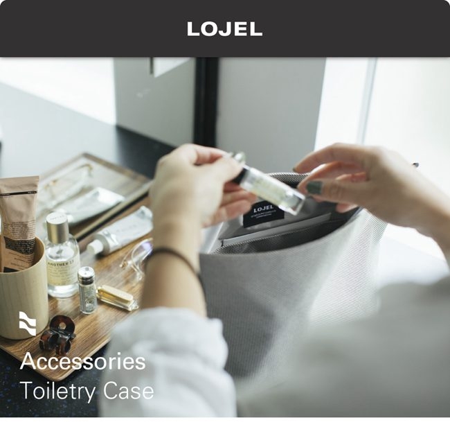 LOJEL Toiletry Case 盥洗軟袋 化妝包 收納包 灰色