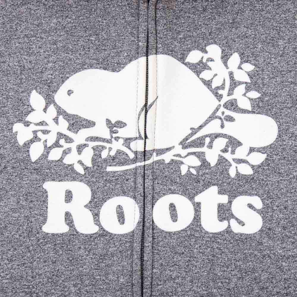 ROOTS 女裝-反光庫柏海狸刷毛連帽外套-灰色