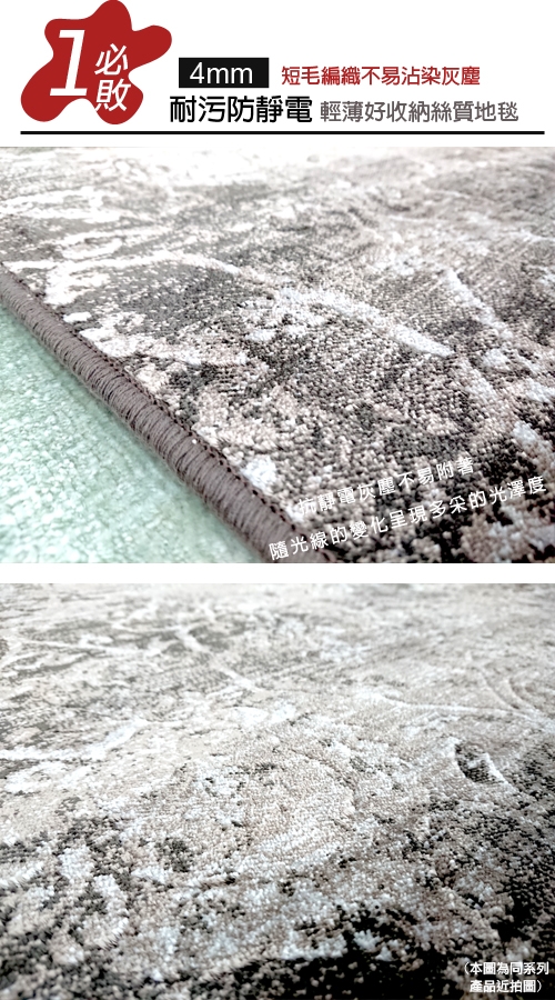 范登伯格 - 絕代 進口絲質地毯-銀穗 (135x195cm)