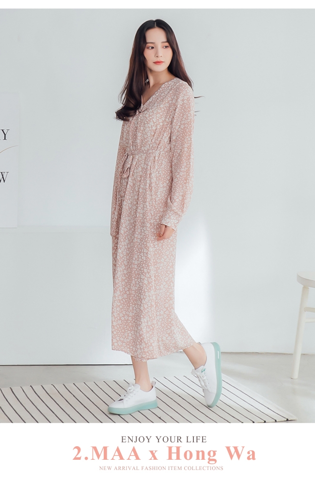 2.Maa 繽紛撞色牛皮綁帶厚底小白鞋 - 綠白