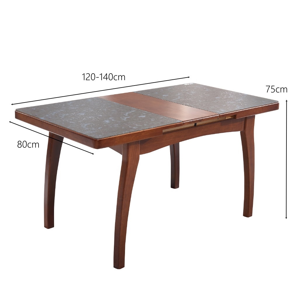 MUNA 奧麗莉4尺實木拉合餐桌(不含椅) 120X80X75cm