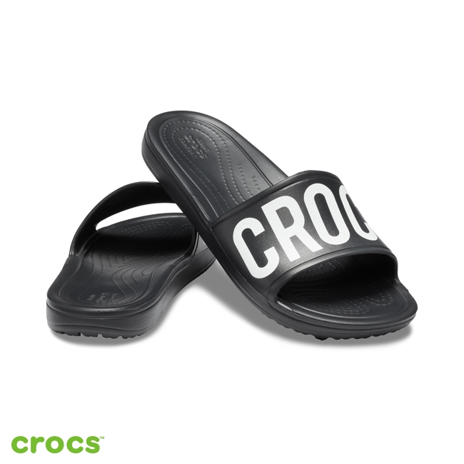 Crocs 卡駱馳 (女鞋) 思瓏瘋狂LOGO女士涼拖 205945-001