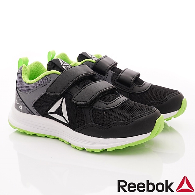 Reebok頂級童鞋 雙絆帶輕量運動鞋款 EI714黑灰(中小童段)