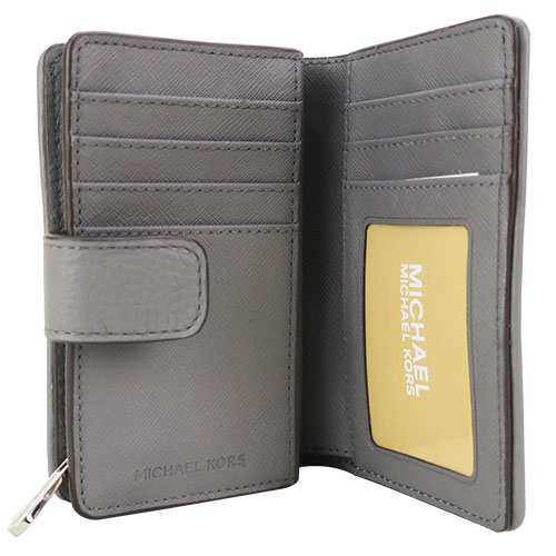 MICHAEL KORSJET SET 滿版織布釦式中夾-灰