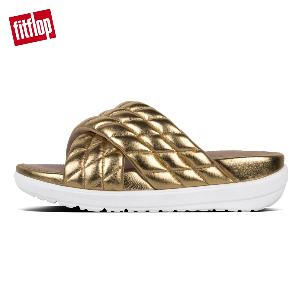 FitFlop LOOSH LUXE CROSS SLIDE 金色