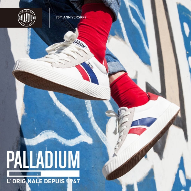 PALLADIUM PALLAPHOENIXOG 無鞋帶帆布鞋-女-灰