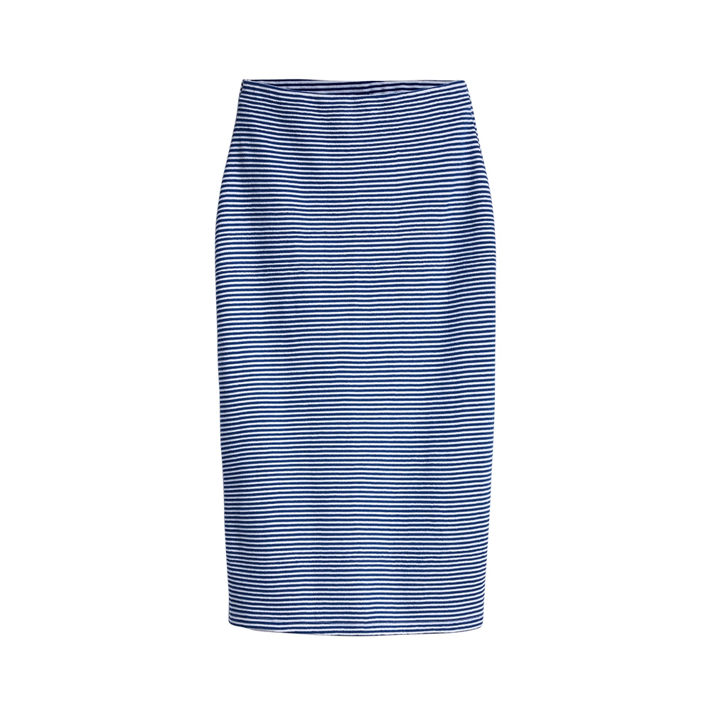 Levis 女款 條紋窄裙 Line8歐系簡約 過膝中長版