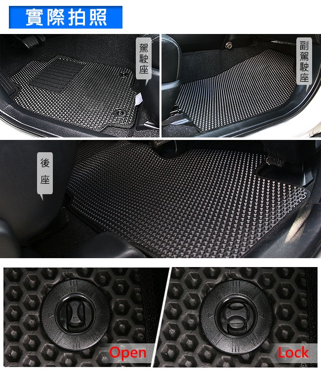 CARBUFF 汽車腳踏墊 VW Golf(含GTI) (2013~)適用/蜂巢式防水車墊