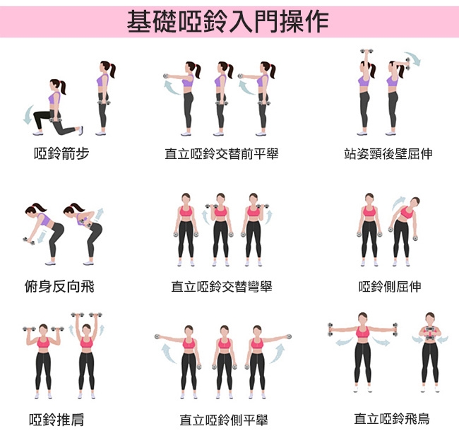 3KG包膠啞鈴(單支)3公斤韻律啞鈴安全啞鈴