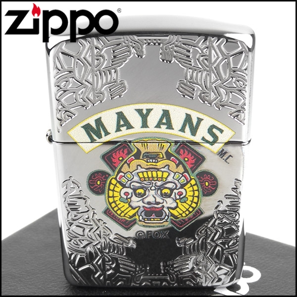 ZIPPO 美系~Mayans M.C.-瑪雅摩托幫圖案深刻打火機(ARMOR裝甲)