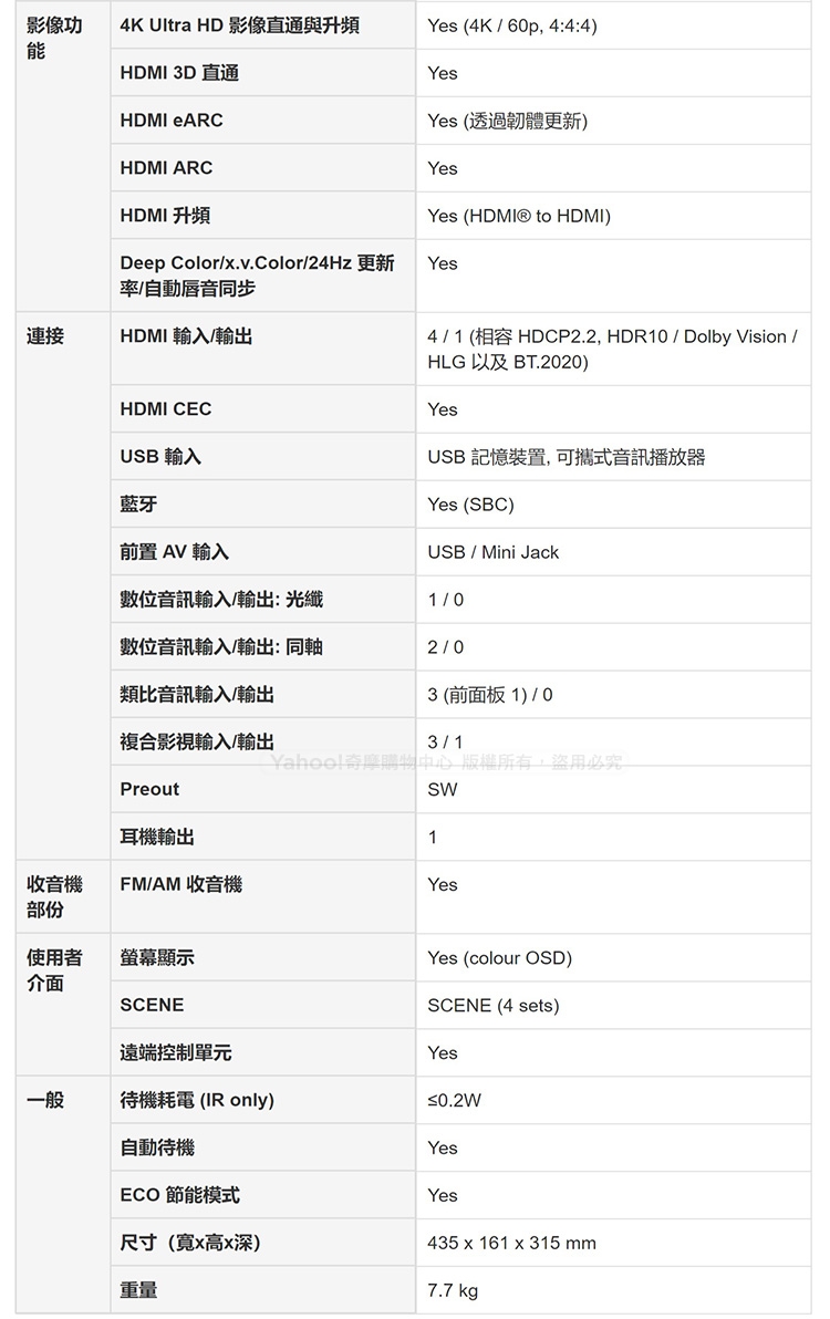 山葉 YAMAHA RX-V385 5.1聲道AV環繞擴大機