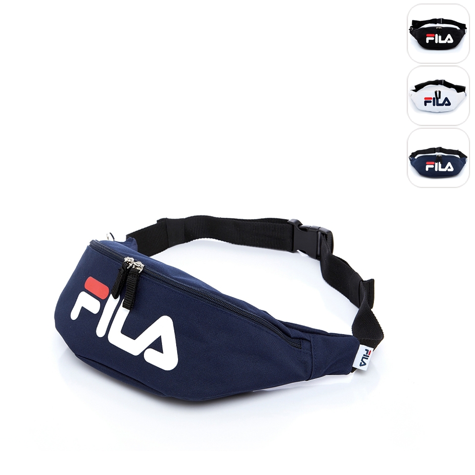 FILA 經典LOGO腰包-丈青 BWT-5102-NV