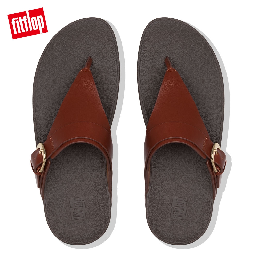 FitFlop EDIT TOE THONGS 琥珀棕