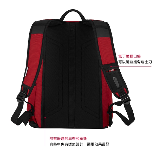 VICTORINOX 瑞士維氏 Altmont Original 標準型後背包-紅