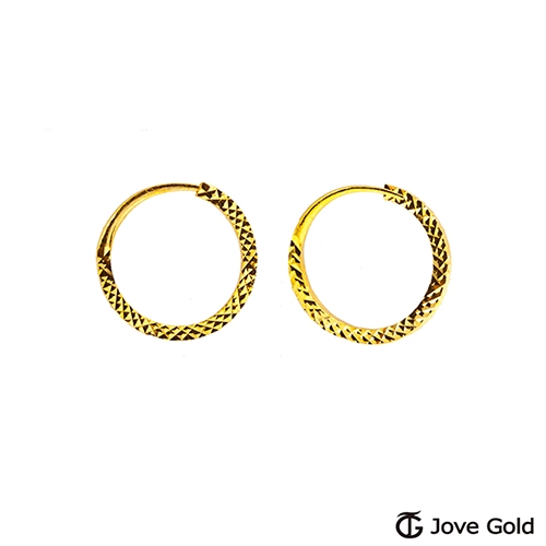 Jove Gold 漾金飾 獨特風格黃金耳環