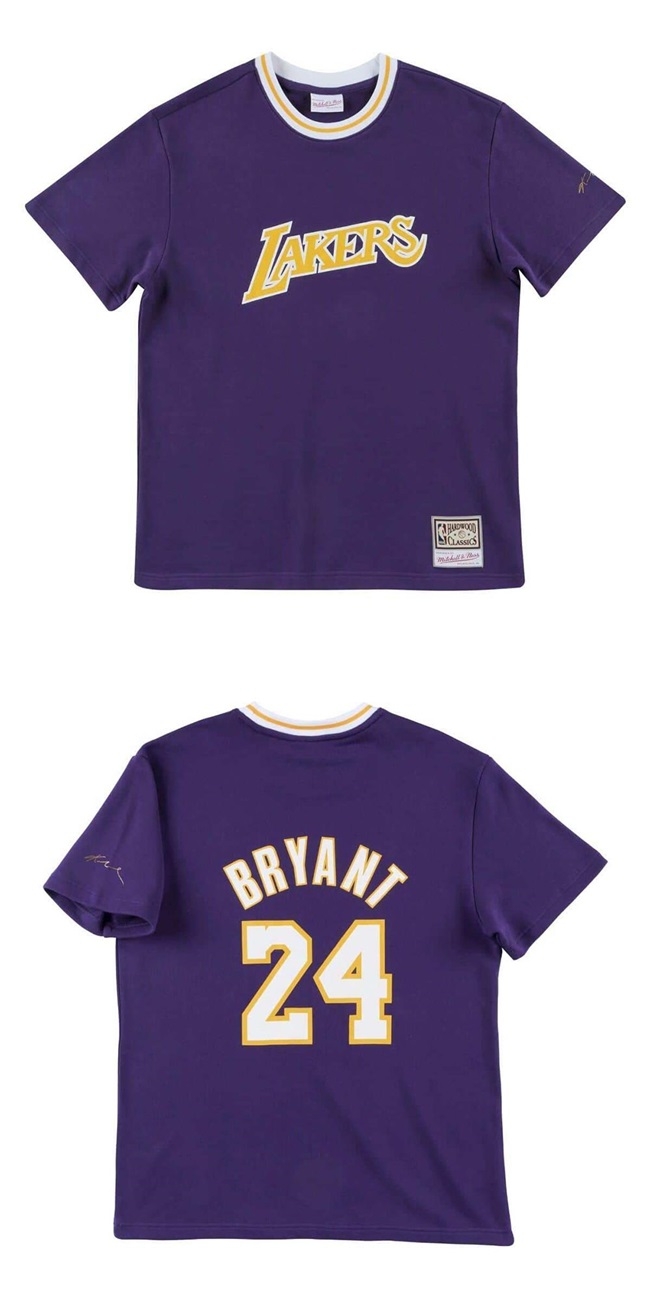 M&N NBA French Terry 短袖T恤 湖人隊 Kobe Bryant