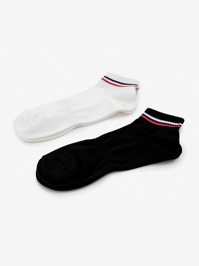 H:CONNECT 韓國品牌 男襪 - 運動風短襪組-白