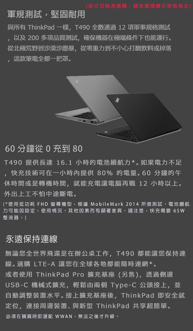 ThinkPad T490 14吋筆電 i5-8265U/16G/256G/MX250