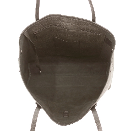 LONGCHAMP ROSEAU系列皮革肩背包(大/灰)