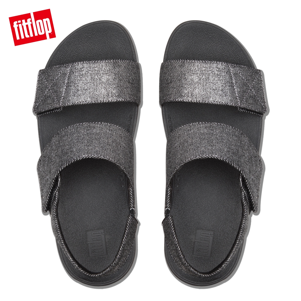 FitFlop MINA DENIM BACK STRAP SANDALS 靚黑色