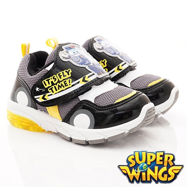 SUPER WINGS 電燈運動鞋款 SNI3016黑(中小童段)