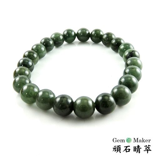 GemMaker頑石睛萃 油清種翡翠手珠8mm