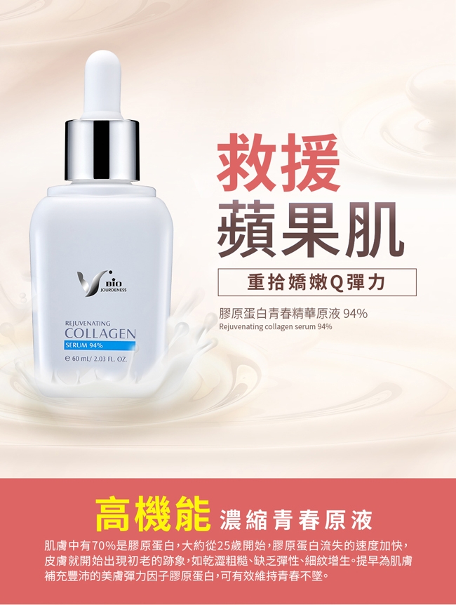 佐登妮絲 膠原蛋白青春精華94% 60ml 膠原蛋白原液