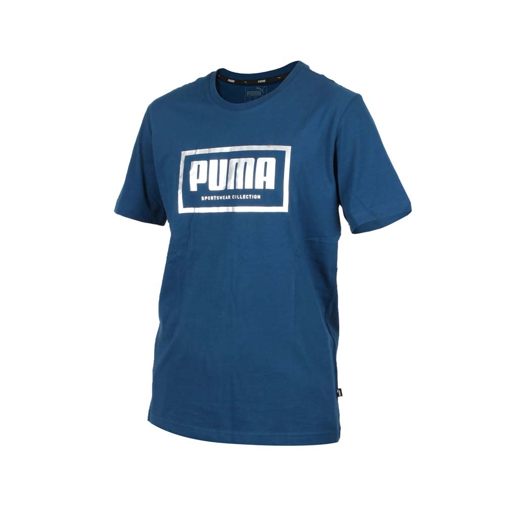PUMA 男 基本系列Holiday短袖T恤 墨藍銀