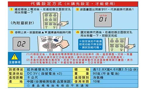 Dr.AV AI-L1樂金LG專用冷氣遙控器(北極熊系列)