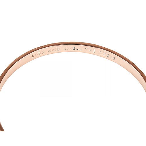 kate spade壓印LOGO簡約設計手環(玫瑰金)