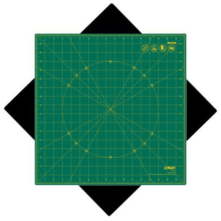 日本OLFA可360度旋轉切割墊板美工作墊RM-17S模型桌墊(可節省空間;17吋