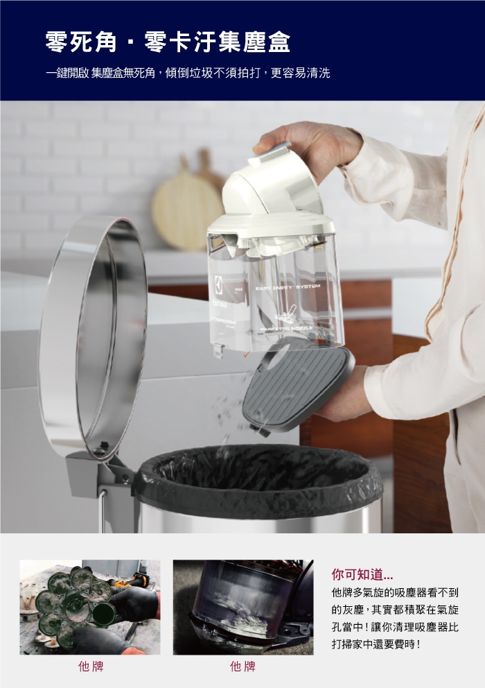 Electrolux 伊萊克斯歐洲原裝進口靜音旋風式集塵盒吸塵器ZSP4304PP