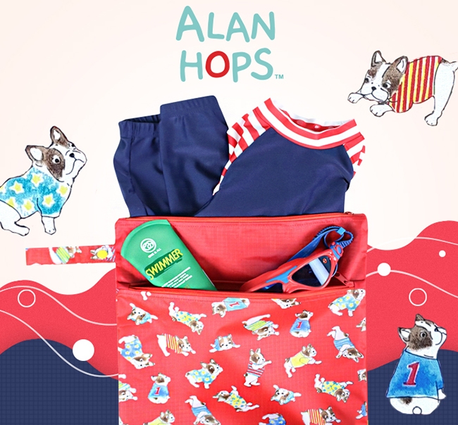 Alan Hops 防水乾濕分離收納袋 (法鬥穿新衣)