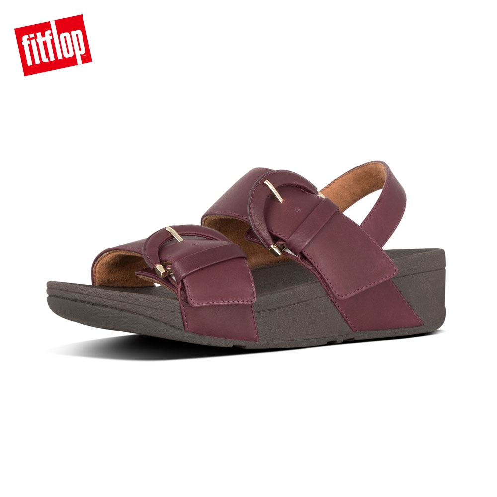 FitFlop AMALITA BUCKLE BACK STRAP SANDALS深莓