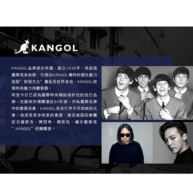 KANGOL 韓版極簡玩色-MINI帆布斜背小方包-卡其AKG1215