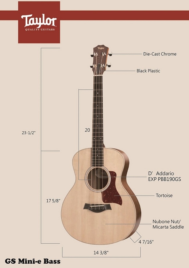 Taylor GS Mini-e Bass /美國知名品牌電木吉他