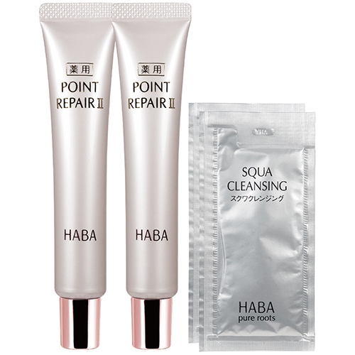 HABA 無添加主義 奇蹟修護抗痕眼霜(16ml)*2+贈角鯊豐潤卸妝精華油(7ml)*2