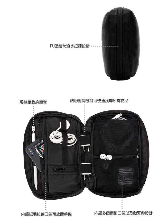 Incase Nylon Accessory Organizer 尼龍配件收納包-黑