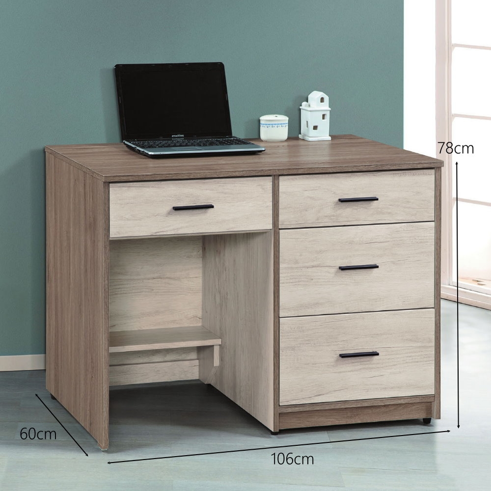 MUNA 艾妮雅雙色3.5尺書桌/辦公桌 106X60X78cm