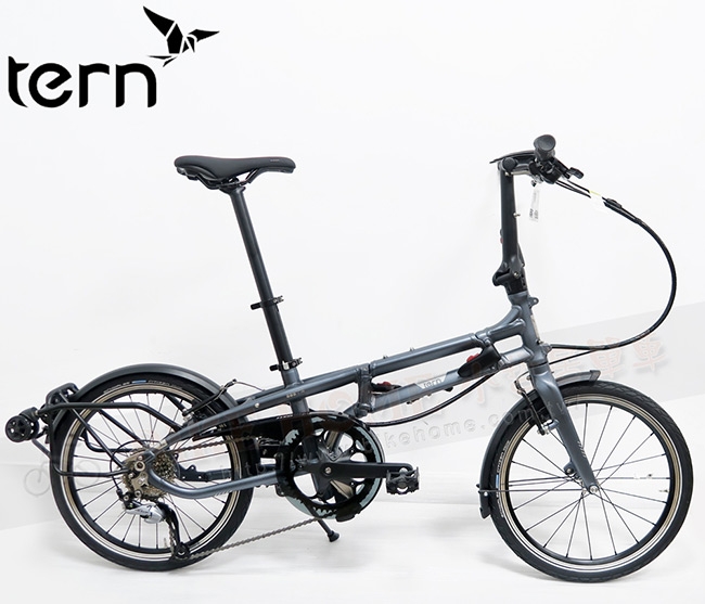 Tern 2019BYB P8 20吋8速可推行/拖行鋁合金摺疊單車-銀灰藍