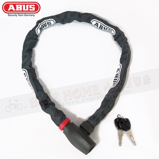 ABUS 德國防盜鎖 uGrip Chain 585/5mm平方硬化鋼鏈單車鑰匙鎖-黑灰