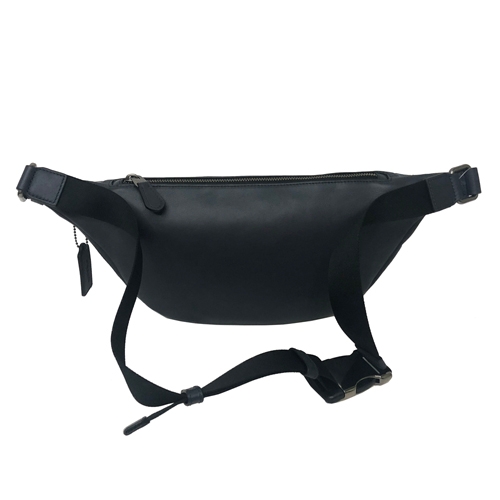 COACH 經典馬車 PVC牛皮肩背斜背中性兩用腰包/胸前包男款(迷彩藍)