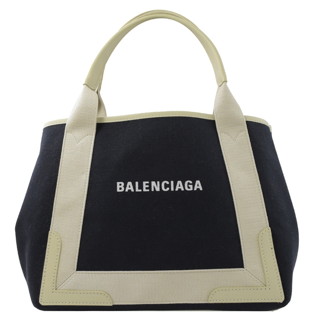 BALENCIAGA NAVY 簡約款手提帆布包(深藍)