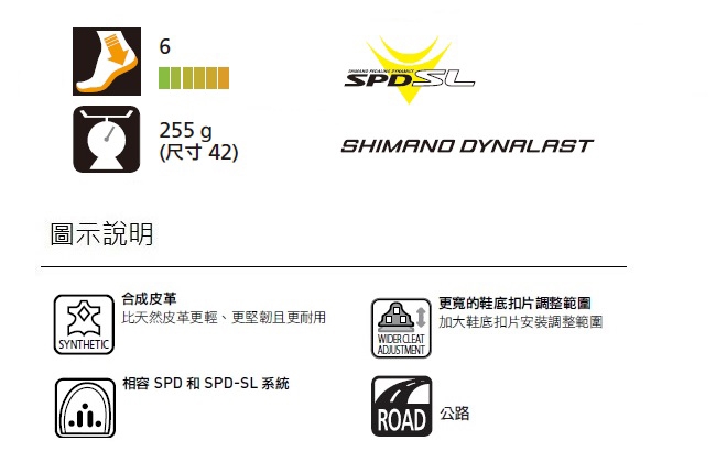 【SHIMANO】RP1 男性多功能公路車性能型車鞋 黑色