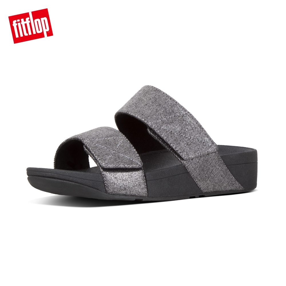 FitFlop MINA DENIM SLIDES 靚黑色