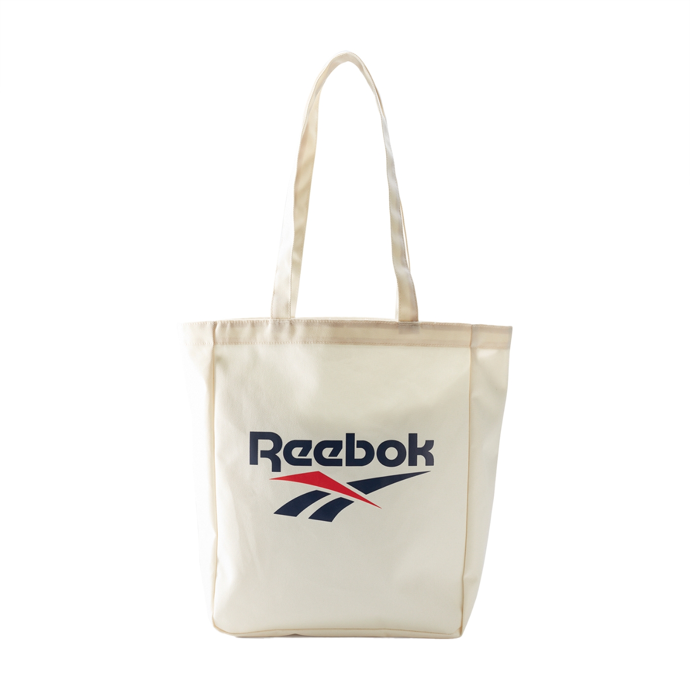 Reebok 肩背包CL VT Canvas Tote Bag 男女款米白基本款休閒復古GK0672