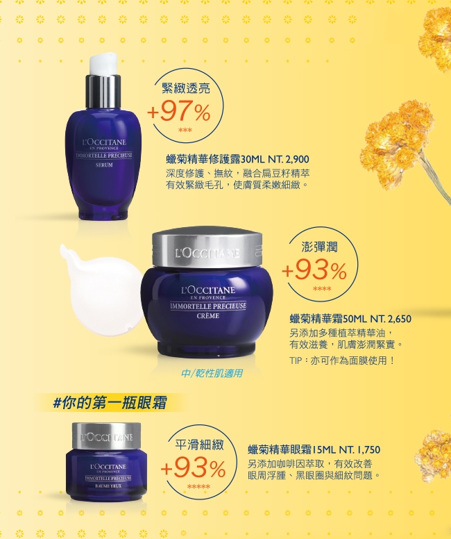 L’OCCITANE歐舒丹 蠟菊精華眼霜15ml