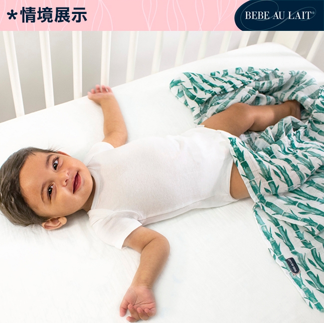 美國 Bebe Au Lait 經典棉紗布2入包巾禮盒 (熊貓吃竹子)