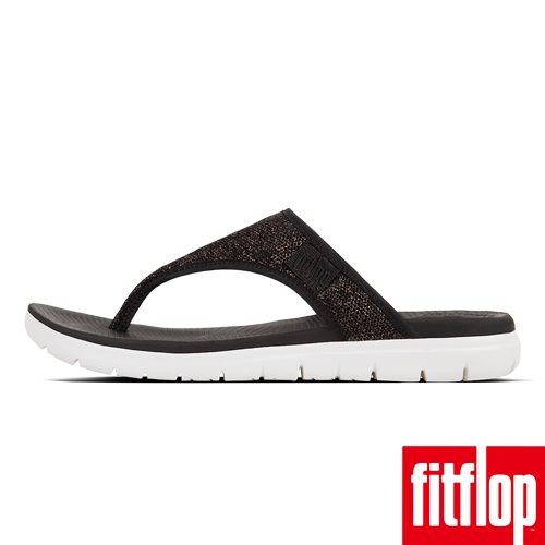 FitFlop UBERKNIT夾腳涼鞋黑色