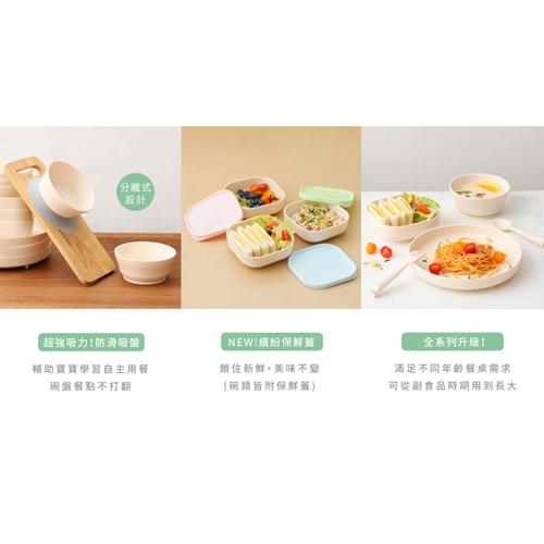 【BONNSU-舊金山Miniware】天然聚乳酸兒童學習餐具- 點心時光祖